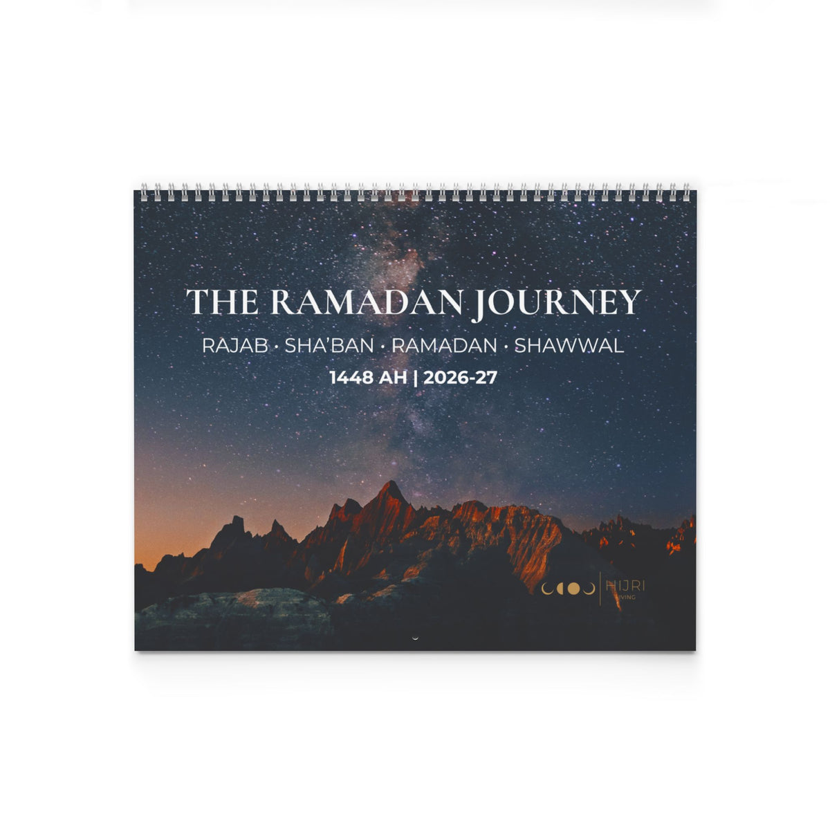 (Large) The Ramadan Journey Wall Calendar | Rajab - Sha'ban - Ramadan - Shawwal | 1448 AH | 2026-27 | (14" x 11.5")